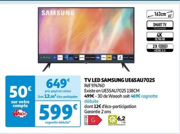 Samsung - Tv Led Ue65au7025