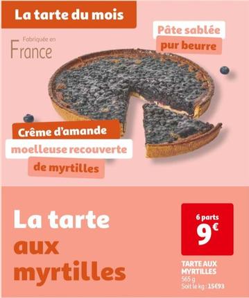 tarte aux myrtilles
