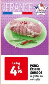 Porc: Échine Sans Os