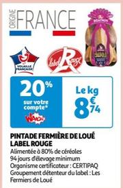 Loué - Pintade Fermière De Label Rouge