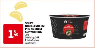 Wei Ming - Nouilles De Riz Pho Au Boeuf Cup