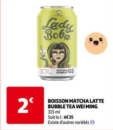 Wei Ming - Boisson Matcha Latte Bubble Tea