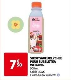 Wei Ming - Sirop Saveur Lychee Pour Bubble Tea