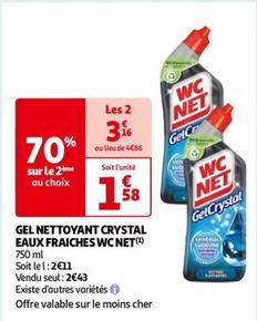 wc net - gel nettoyant crystal eaux
