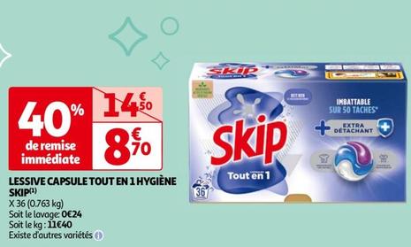 Skip - Lessive Capsule Tout En 1 Hygiène