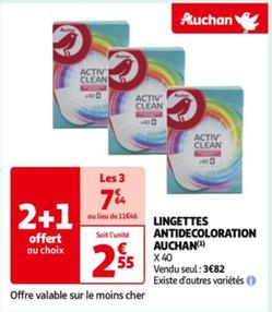 Auchan - Lingettes Antidecoloration