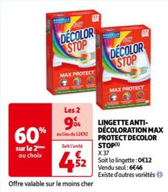 decolor stop - lingette anti- décoloration max protect