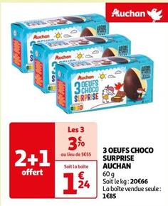 Auchan - 3 Oeufs Choco Surprise