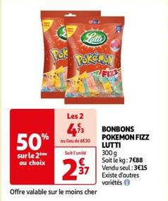 Lutti - Bonbons Pokemon Fizz