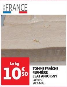 Esat Anjoigny - Tomme Fraiche Fermier