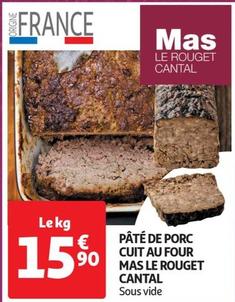 Le Rouget Cantal - Pate De Porc Cuit Au Four Mas