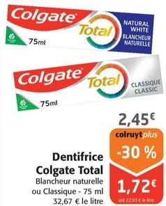 Colgate - Dentifrice Total