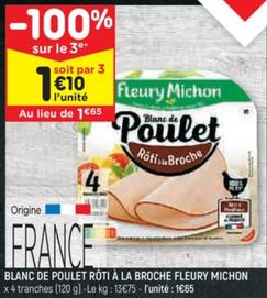 Fleury Michon - Blanc De Poulet Rôti À La Broche