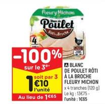 Fleury Michon - Blanc De Poulet Roti À La Broche