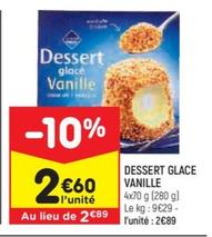 leader price - dessert glacé vanille