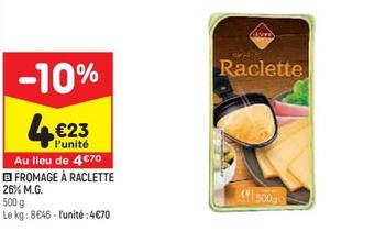 Leader Price - Fromage A Raclette 26% M.g,