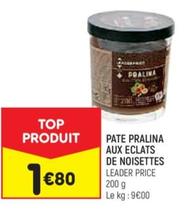 Leader Price - Pate Pralina Aux Eclats De Noisettes: Un délice à petit prix pour les fêtes de fin d'année !