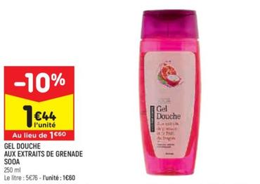 Sooa - Gel Douche Aux Extraits De Grenade