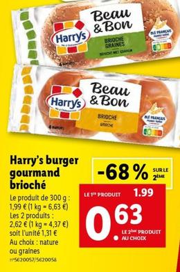 harry's - burger gourmand brioché