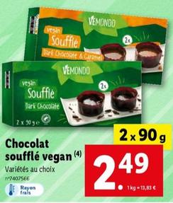 Vegan - Chocolat Soufflé