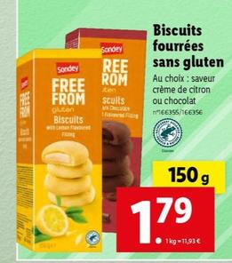 Biscuits Fourrées Sans Gluten