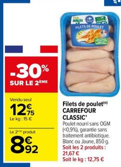 carrefour - filets de poulet classic'