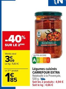 carrefour - légumes cuisinés extra