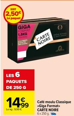 Café Moulu Classique Carte Noire - Promo Giga Format (200g)