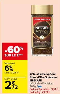 Nescafé - Café Soluble Spécial Filtre <<Offre Spéciale>> - Profitez de la promo et découvrez ses caractéristiques !
