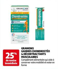 Granions - Gammes Chondrostéo & Décontractants Musculaires
