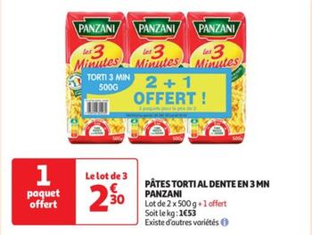 Panzani - Pâtes Torti Al Dente En 3 Mn