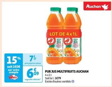 auchan - pur jus multifruits