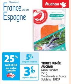 auchan - truite fumée