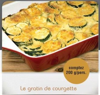 Le Gratin De Courgette offre sur Cora