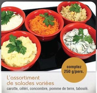 L'Assortiment De Salades offre sur Cora