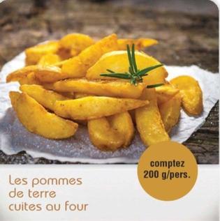 Les Pommes De Terre Cuites offre sur Cora