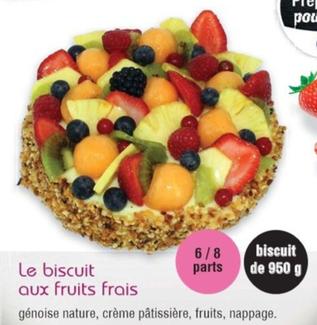 Le Biscuit Aux Fruits Frais offre sur Cora