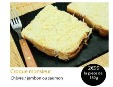 Croque Monsieur offre à 2,99€ sur Cora