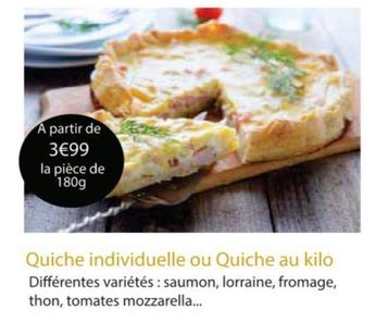 Quiche Individuelle Ou Quiche Au Kilo offre à 3,99€ sur Cora