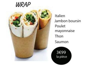 Wrap offre à 3,99€ sur Cora