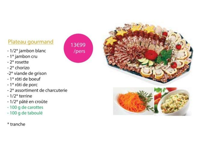 Plateau Gourmand offre à 13,99€ sur Cora