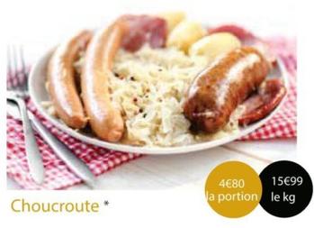 Choucroute offre à 4,8€ sur Cora