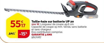 sterwins - taille-haie sur batterie up 20