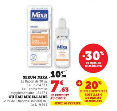 mixa - serum / eau micellaire