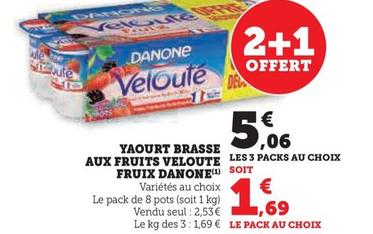 Danone - Yaourt Brasse Aux Fruits Veloute Fruix
