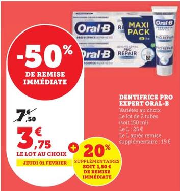 Oral-b - Dentifrice Pro Expert