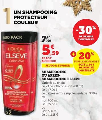 L'Oréal - Shampooing Ou Apres-Shampooing Elseve