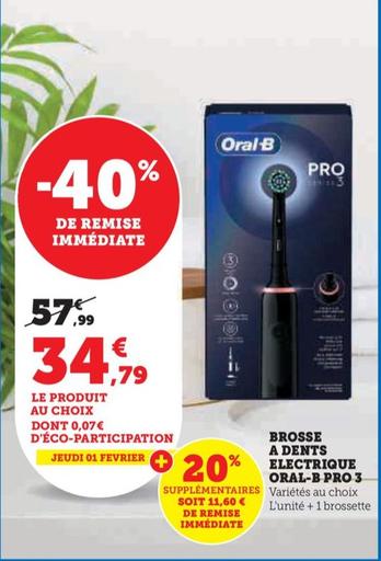 Oral-b - Brosse A Dents Electrique Pro 3