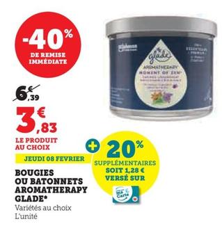 Glade - Bougies Ou Batonnets Aromatherapy