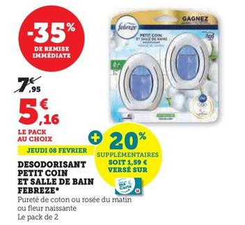 Febreze - Desodorisant Petit Coin Et Salle De Bain